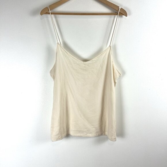 VTG Isaac Mizrahi Target Tank Top XL Sheer Overlay Camisole y2K Spaghetti Straps - Picture 1 of 8